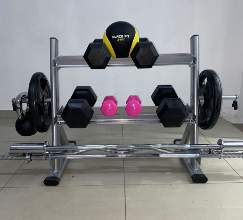 Rack Soporte para Mancuernas, Barras y Discos