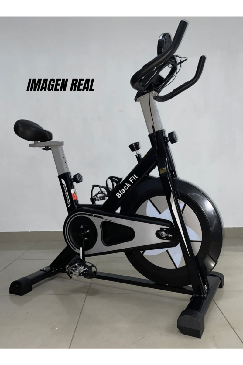 BICICLETA SPINNING MAGNETICA BLACK FIT DE 12 KG DE VOLANTE