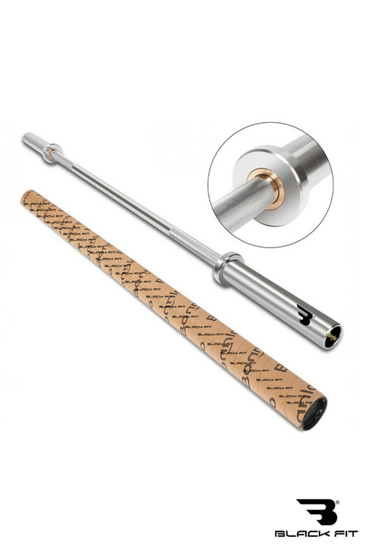 BARRA OLIMPICA PROFESIONAL CON BUGE DE BRONCE  8 RODAGES 15 KG