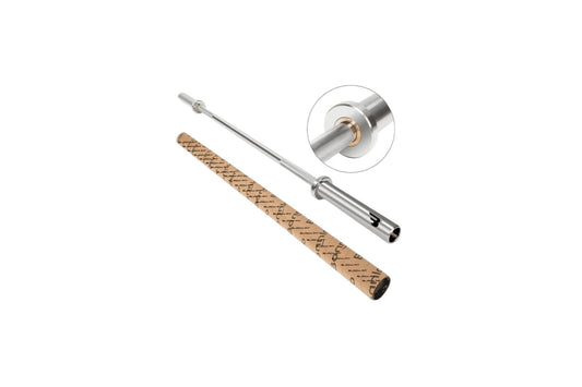 BARRA OLIMPICA PROFESIONAL CON BUGE DE BRONCE  8 RODAGES 15 KG
