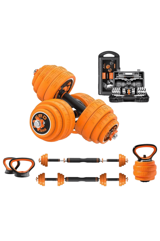 MALETA DE MUSCULACIÓN MANCUERNAS, BARRAS, PESAS RUSA XIAOMI FED FIERDUN 30 KG SET CONVERTIBLES