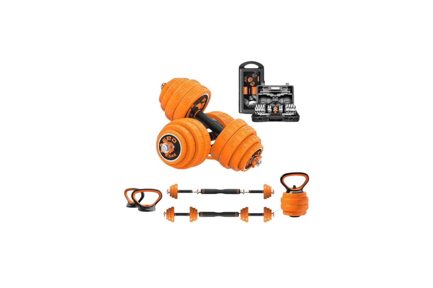 MALETA DE MUSCULACIÓN MANCUERNAS, BARRAS, PESAS RUSA XIAOMI FED FIERDUN 30 KG SET CONVERTIBLES