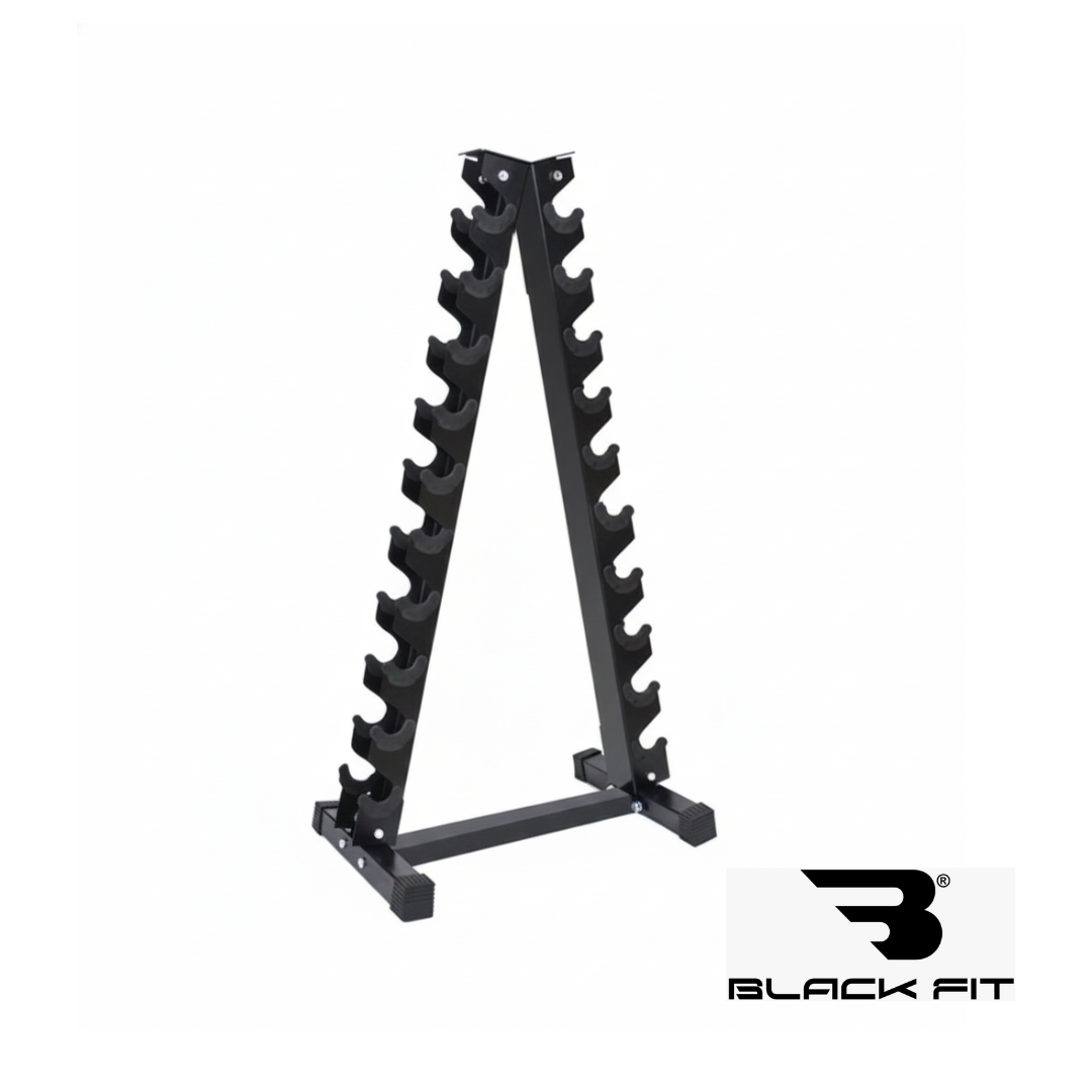 Rack Porta Mancuernas Trianguras de 10 pares