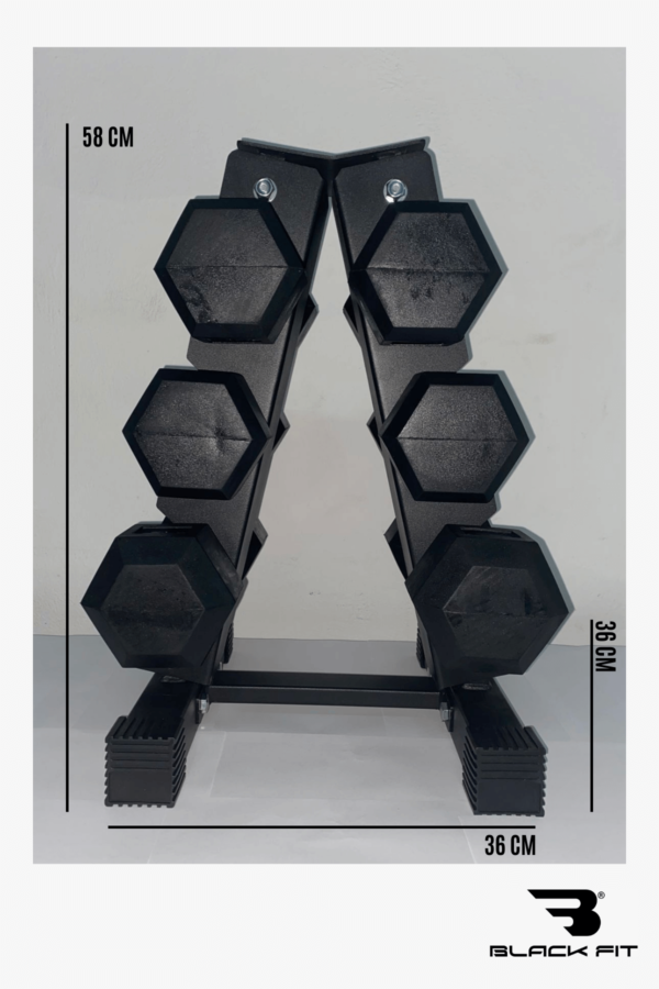 SOPORTE PARA MANCUERNAS O RACK ORGANIZADOR DE 6 UNIDADES