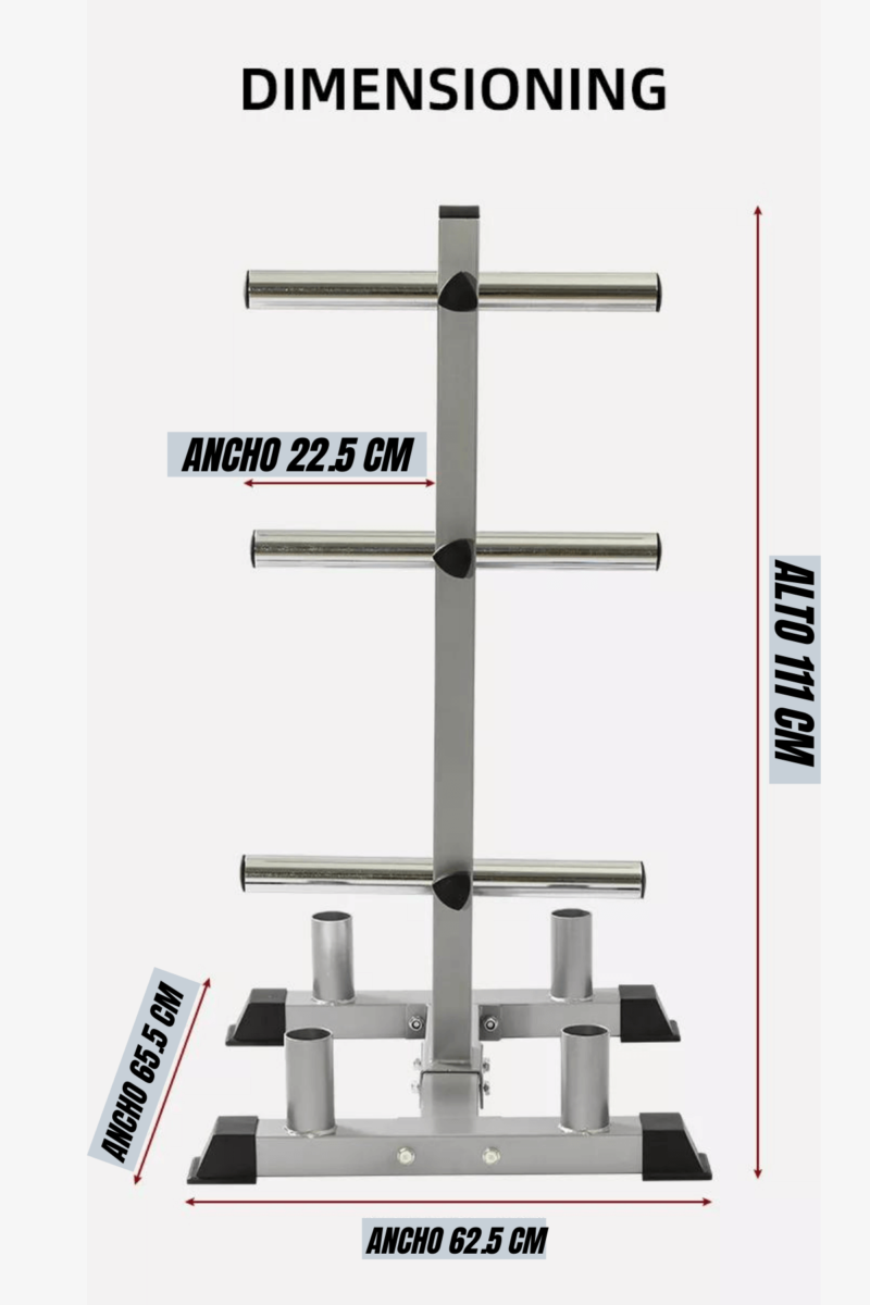 SOPORTE DE DISCOS Y BARRAS OLIMPICO