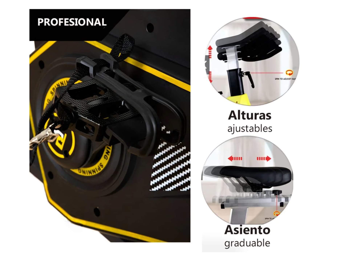 Bicicleta Spinning Pro Volante 22kg