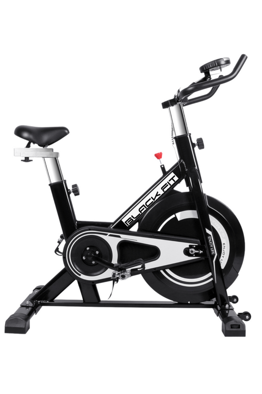 BICICLETA SPINNING MAGNETICA BLACK FIT DE 12 KG DE VOLANTE